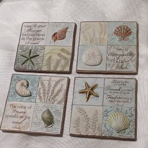 Seashell and Starfish Decorative  Wall Tiles.